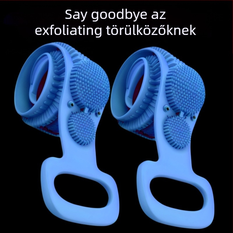 Szilikon hátradíró kefe – univerzális fürdőszobai kiegészítő