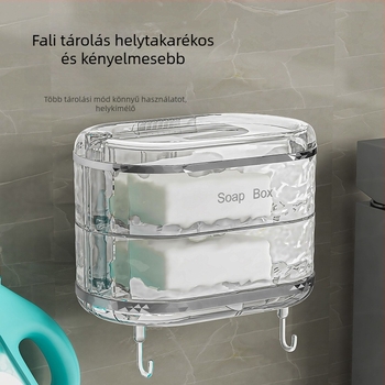 Műanyagból készült forgó szappantartó, 3-szintes falra szerelhető leeresztő állvánnyal – 100 darabos csomag, Márka One Hundred Best