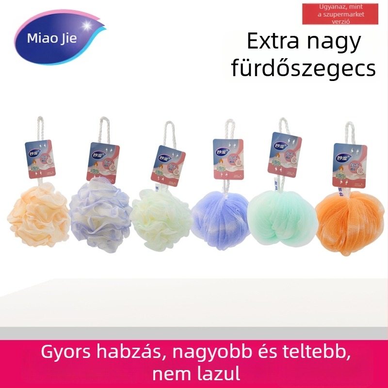 Miaojie Fürdővirág – PP anyagú hálós fürdőgolyó, univerzális használat, 48 db