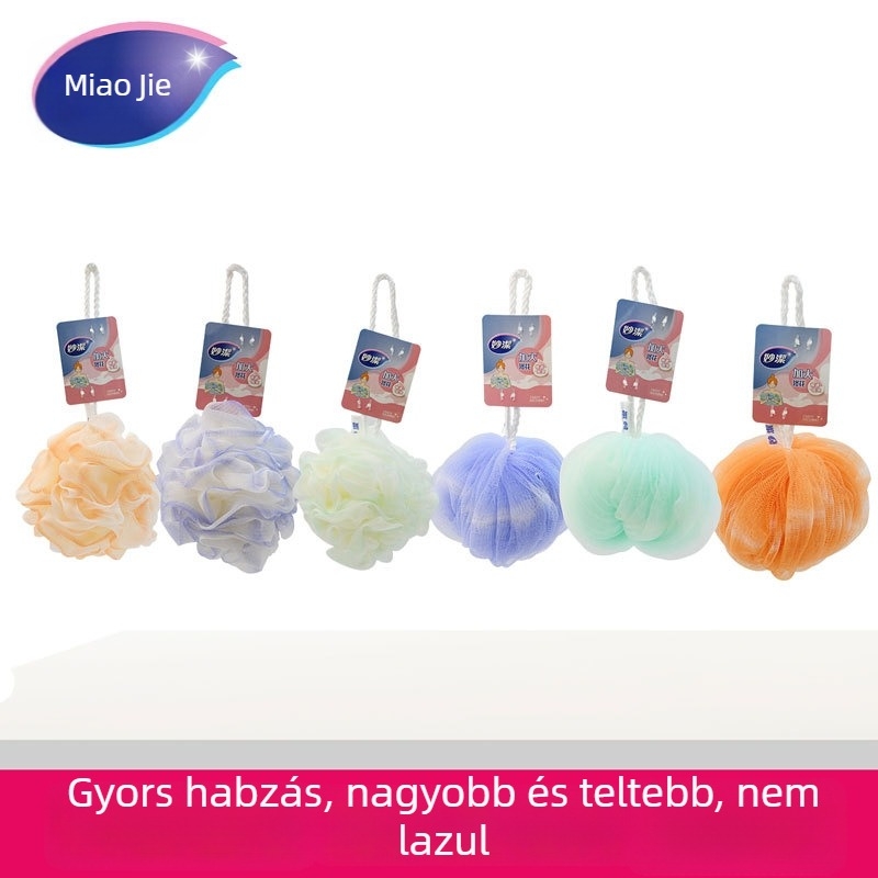 Miaojie Fürdővirág – PP anyagú hálós fürdőgolyó, univerzális használat, 48 db