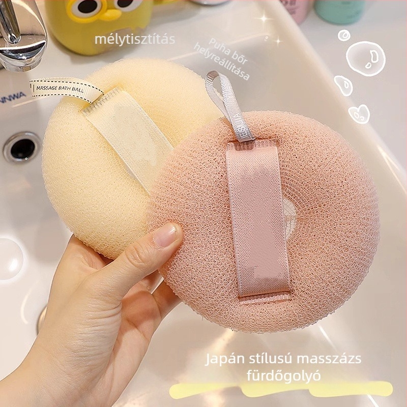 Fürdőgolyó lágy hab és virággal díszített, kettős használatú, kód 888-D, származás Zhejiang, felnőtteknek