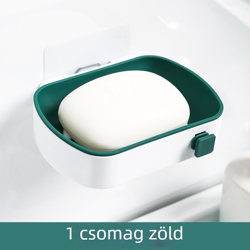 Park Cong Falra szerelhető szappontartó szívófejjel, PP anyag, fúrás nélkül, csomagolás 300 db