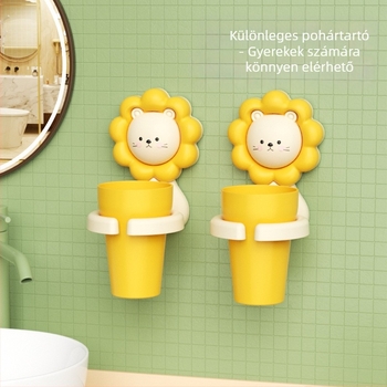 Fogkefetartó készlet suction cup-al, műanyagból, logó nyomtatás lehetséges, 72 darabos, Alcoco Márka