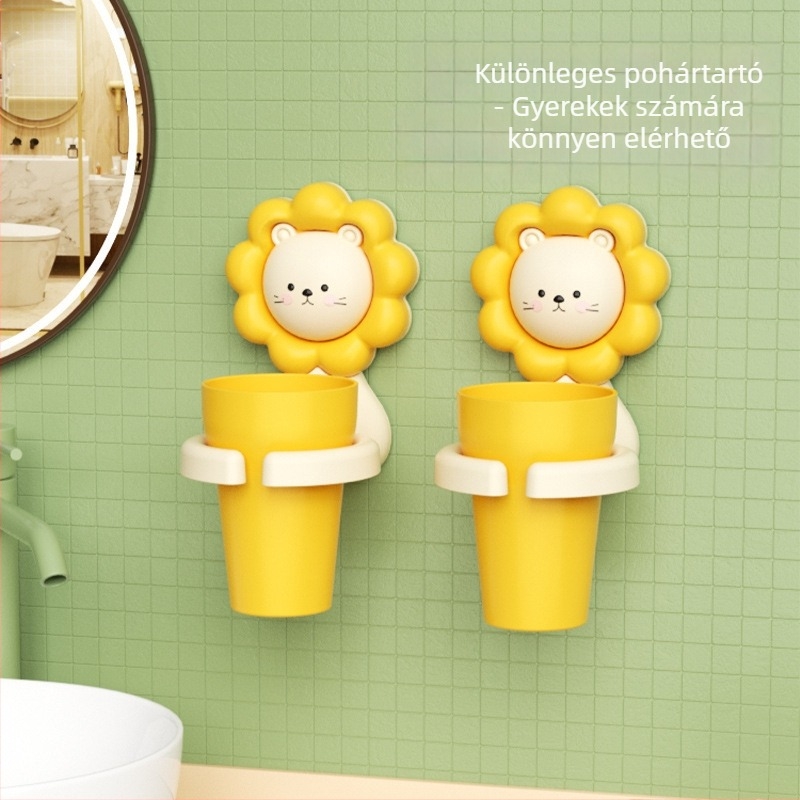 Fogkefetartó készlet suction cup-al, műanyagból, logó nyomtatás lehetséges, 72 darabos, Alcoco Márka