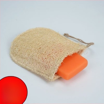 Loofah szappantáska habosító hálóval, vastagított fürdőszappan exfoláló felnőtteknek, testreszabható
