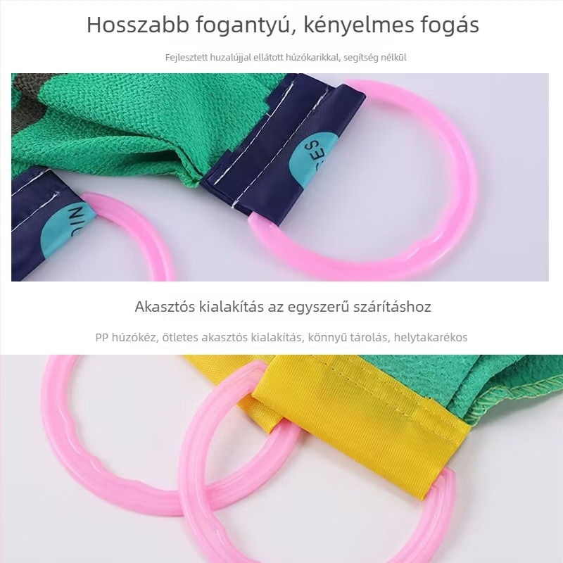 Extra hosszú hátdörzsölő törölköző, poliészter, univerzális használat, doboz 1000 darab