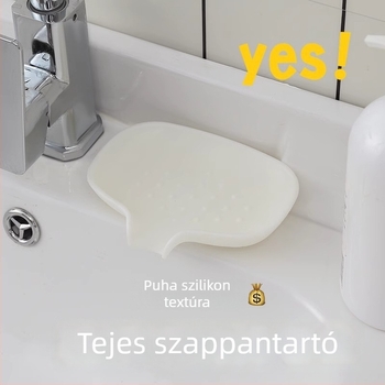 Szilikon szappantartó drenázs funkcióval – perforáció nélkül, a fürdőszobába és a konyhába