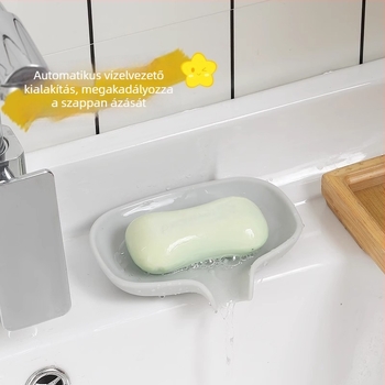 Szilikon szappantartó drenázs funkcióval – perforáció nélkül, a fürdőszobába és a konyhába
