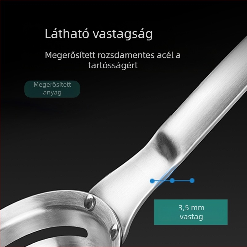 Tojássárgája és fehérje szeparáló – rozsdamentes acél, manuális konyhai sütőeszköz, K03980