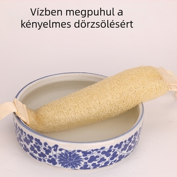 Természetes luffa hátmosó kendő – puha fürdőszobai exfoláló kendő
