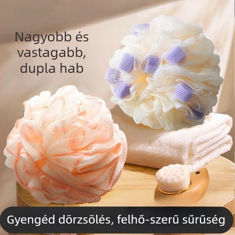 Fürdőviráglabda – luxus, rendkívül puha, nagy méretű, anyag: poliészter-pamut keverék; importált: nem; testreszabás: nem