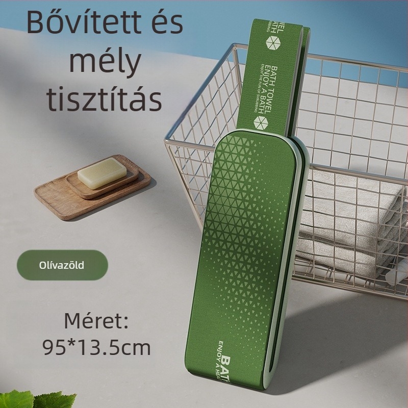 Kétoldalas, szélesített fürdőecset – otthoni használatra, hátmasszázsra, testreszabható