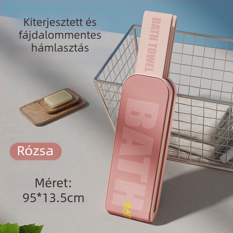 Kétoldalas, szélesített fürdőecset – otthoni használatra, hátmasszázsra, testreszabható