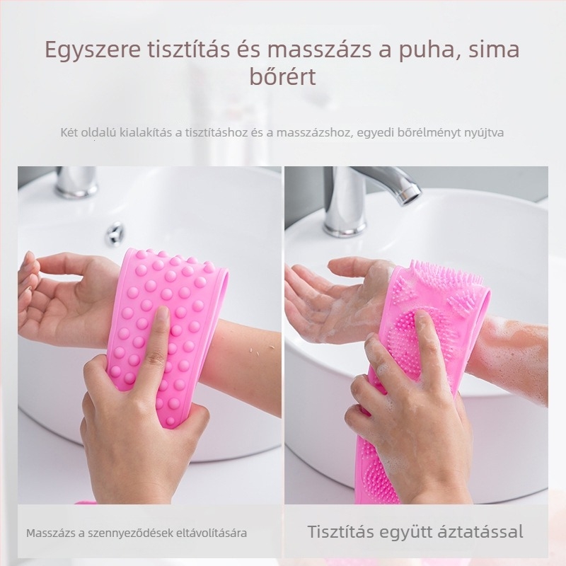 Szilikon fürdő- és masszázs kefével – hátmasszázs, 120 darabos csomag, Zhejiang