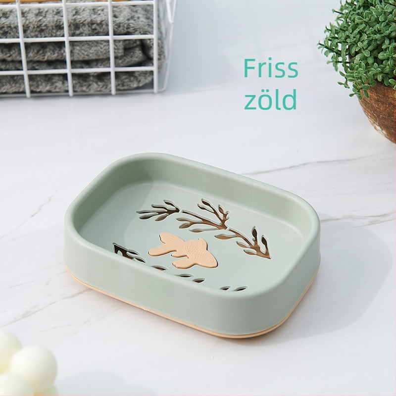 Kétszintes szappantartó lefolyóval, falra szerelhető, PP anyag, 240 darabos csomag, fedél nélküli