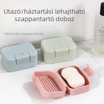 Hordozható utazási szappan tartó fedéllel és lefolyóval, kollégiumi Fürdőszobába való, csomagolás: 240 db