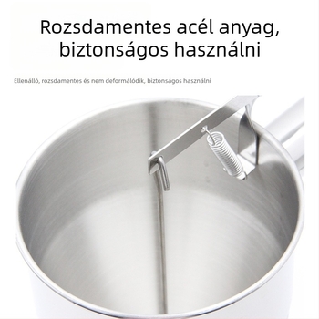 Takoyaki tésztaadagoló, kézi működtetésű, rozsdamentes acélból, szilikon kifolyócsúccsal, testreszabás elérhető