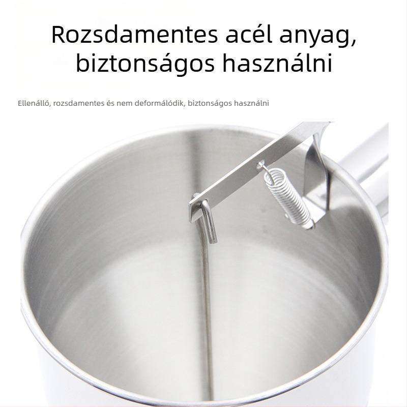 Takoyaki tésztaadagoló, kézi működtetésű, rozsdamentes acélból, szilikon kifolyócsúccsal, testreszabás elérhető