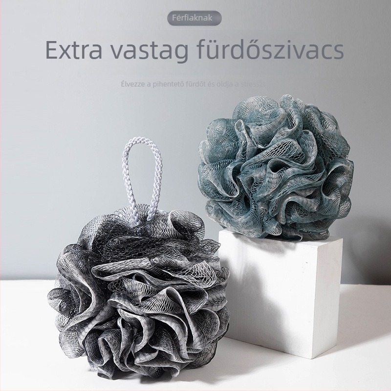 Férfi fürdőgolyó PVA-anyagból, habzó fürdővirág