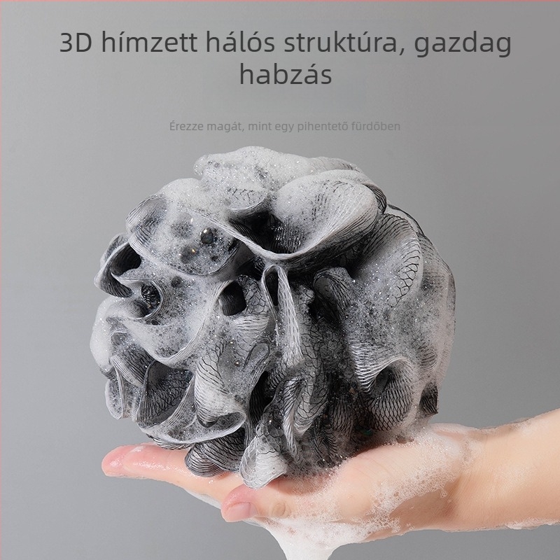 Férfi fürdőgolyó PVA-anyagból, habzó fürdővirág