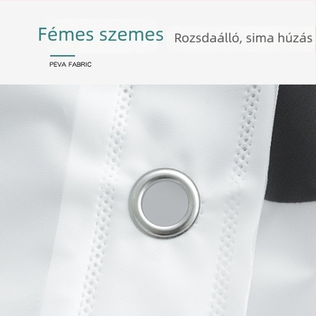 Modern minimalist PEVA zuhanyfüggöny, vízálló fürdőszobához, vízcsepp mintázat