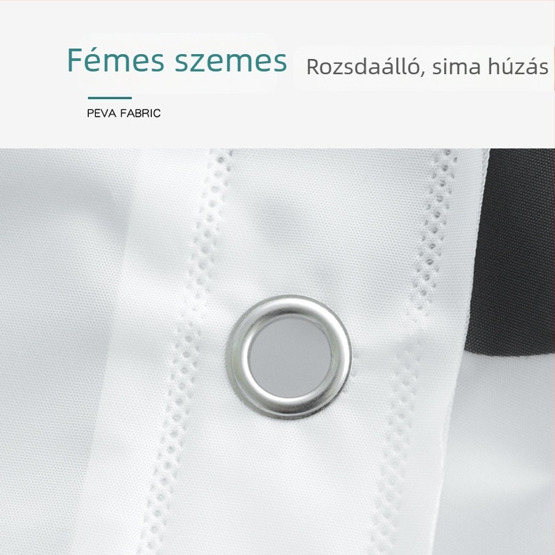 Modern minimalist PEVA zuhanyfüggöny, vízálló fürdőszobához, vízcsepp mintázat