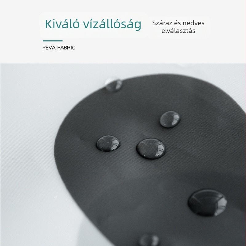 Modern minimalist PEVA zuhanyfüggöny, vízálló fürdőszobához, vízcsepp mintázat
