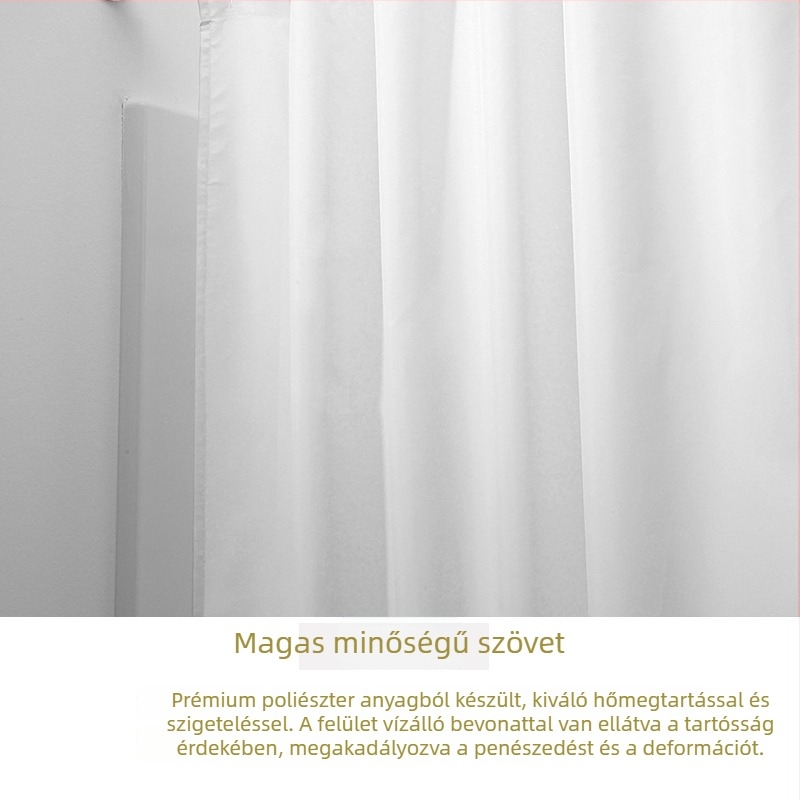 GEYA poliészter fürdőszobai zuhanyfüggöny – vízálló, gombaálló, vastagított szövet, 185 g/m², testreszabható feldolgozás