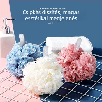 Fürdőlabda selymes habbal, tökéletes a hát masszírozásához — Márka Pong Yi, Kód LSYQIU, Kategória Bath Ball/Bath Scrub/Bath Flower