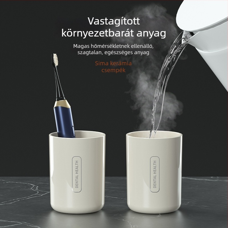 Fogkefetartó szívókoronggal és adagolóval – fürdőszobai műanyag, fúrás nélkül