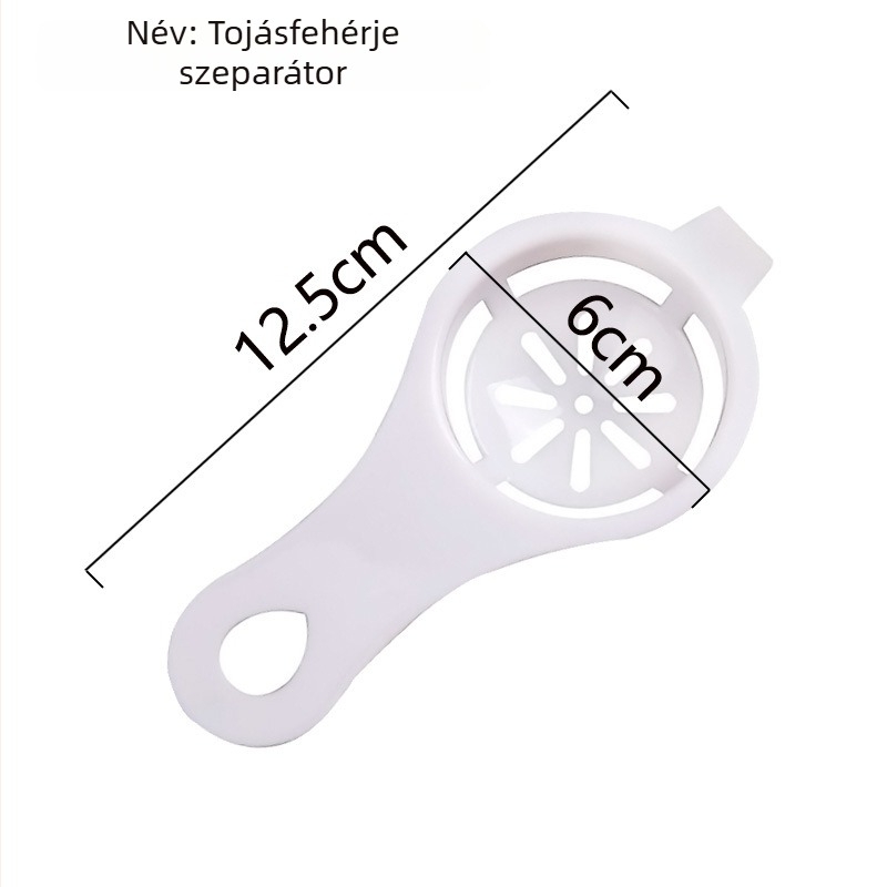 Yabay tojásválasztó, műanyagból, nem elektromos, háztartási konyhai eszköz a sárgája és a fehérje elválasztására és a tojás folyadékának szűrésére