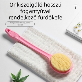 Hosszú fogantyújú zuhanykefe a hátra, műanyag, univerzális használat, 100 db a dobozban