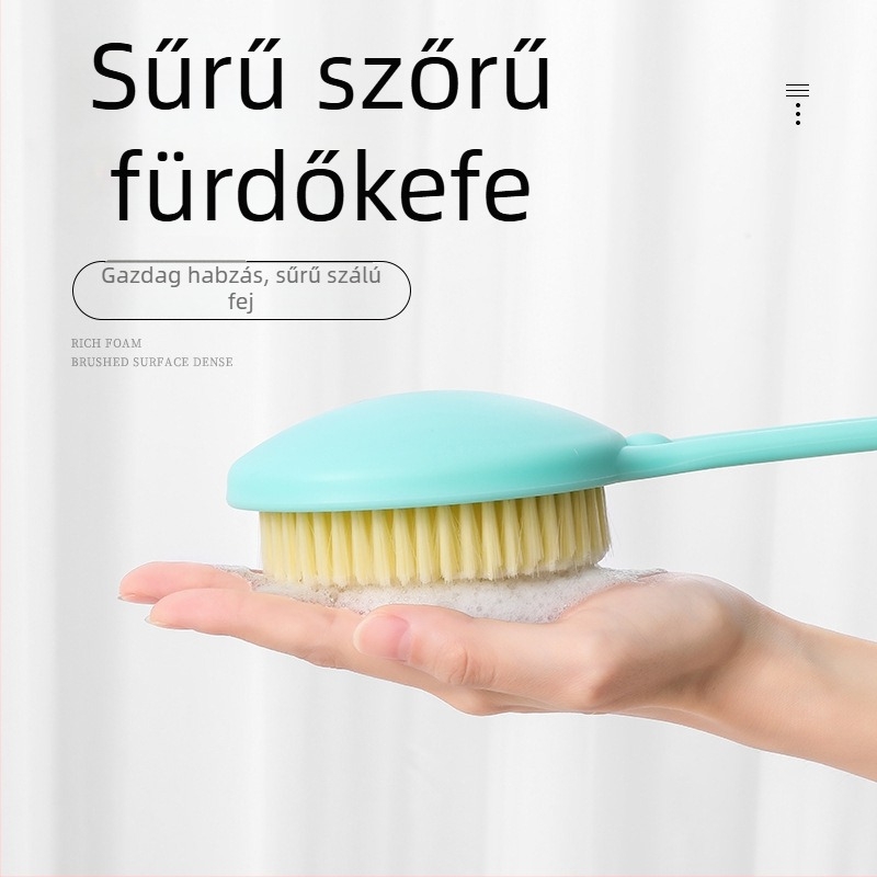 Hosszú fogantyújú zuhanykefe a hátra, műanyag, univerzális használat, 100 db a dobozban