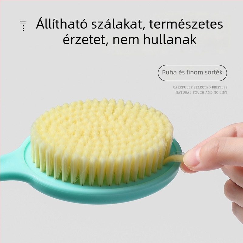Hosszú fogantyújú zuhanykefe a hátra, műanyag, univerzális használat, 100 db a dobozban