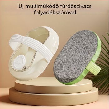 Zuhanyzó exfoláló masszírozó kefével, műanyag, 100 g, 100 db dobozban, Zhejiang eredetű