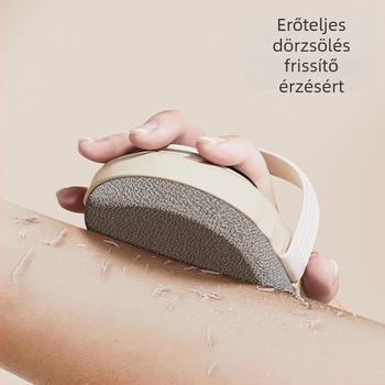 Zuhanyzó exfoláló masszírozó kefével, műanyag, 100 g, 100 db dobozban, Zhejiang eredetű