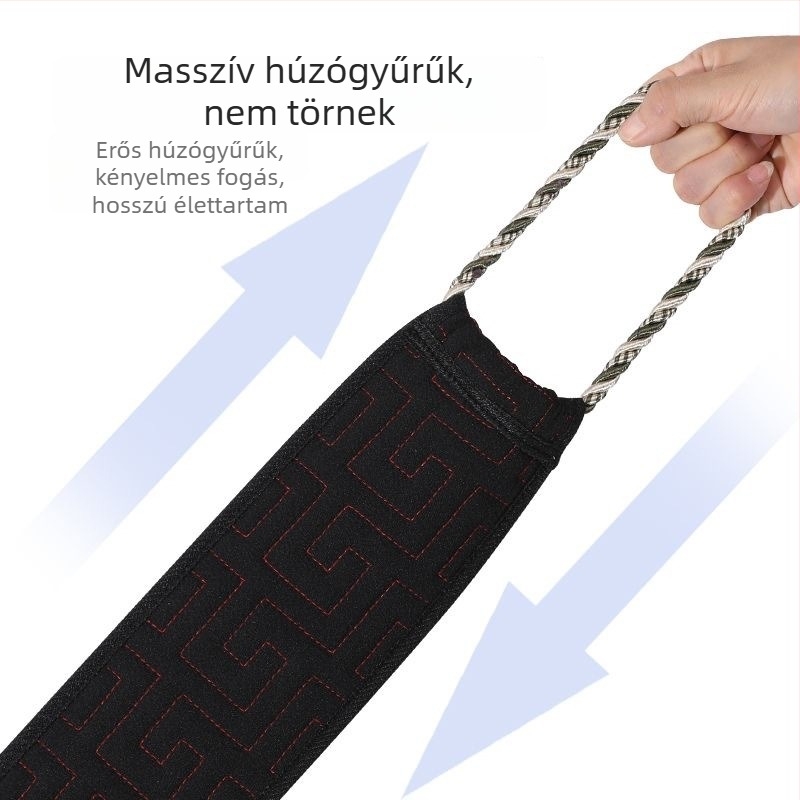 Hámlasztó fürdőlepedő hosszú csíkkal a hát masszírozásához, szivacsból és viszkózrostból