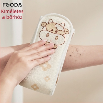 Fürdő törölköző, kétoldalas hátmosó törölköző, hátsó pánttal, felnőtteknek