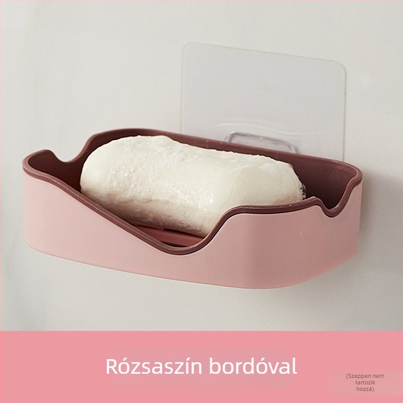 Döntött falra szerelhető szappanestál, fúrás nélkül, ventuzás lefolyóval, PP anyag, 500 darabos csomag