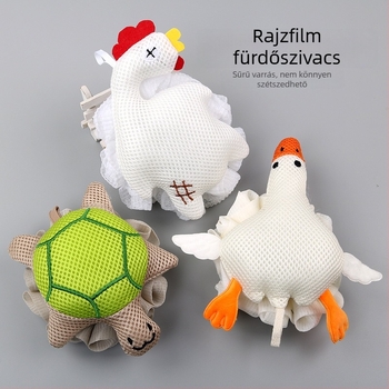 Towel Style Teknősbékás fürdőlabda – varrott dizájn, gazdag habzás, PE anyag, 500 darabos csomag