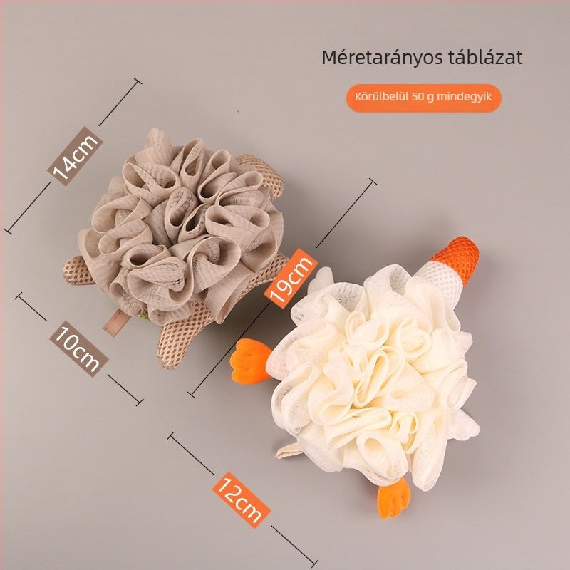 Towel Style Teknősbékás fürdőlabda – varrott dizájn, gazdag habzás, PE anyag, 500 darabos csomag