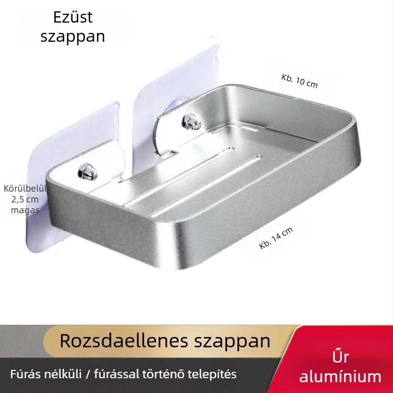 Bao Mu Alumínium falra szerelhető szappanállvány szívókoronggal és nyomtatott logóval