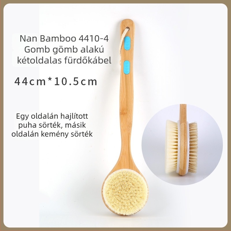 Kétoldalas fürdőecset testre – Nan Bamboo/He Wood fogantyú, márka Bath Purchase from Comb, termékkód YGCS-011