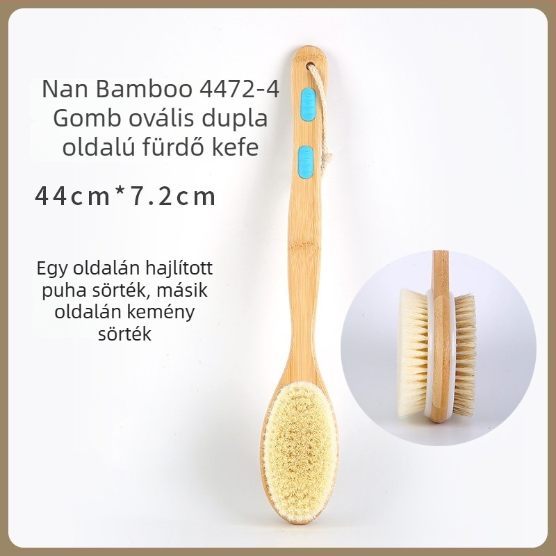 Kétoldalas fürdőecset testre – Nan Bamboo/He Wood fogantyú, márka Bath Purchase from Comb, termékkód YGCS-011