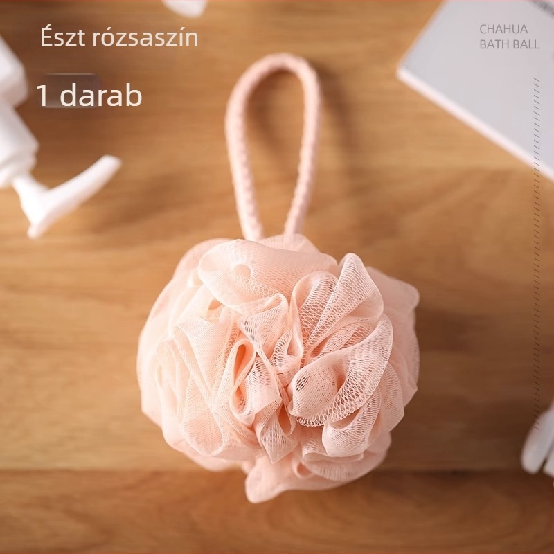 Camellia Férfi fürdőgolyó – Hámlasztó fürdővirág golyó, PE, 24 db