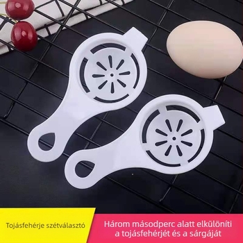 Tojásfehérje- és tojássárgája-szeparátor, műanyag, kézi, modern minimál stílus