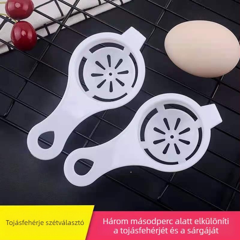 Tojásfehérje- és tojássárgája-szeparátor, műanyag, kézi, modern minimál stílus