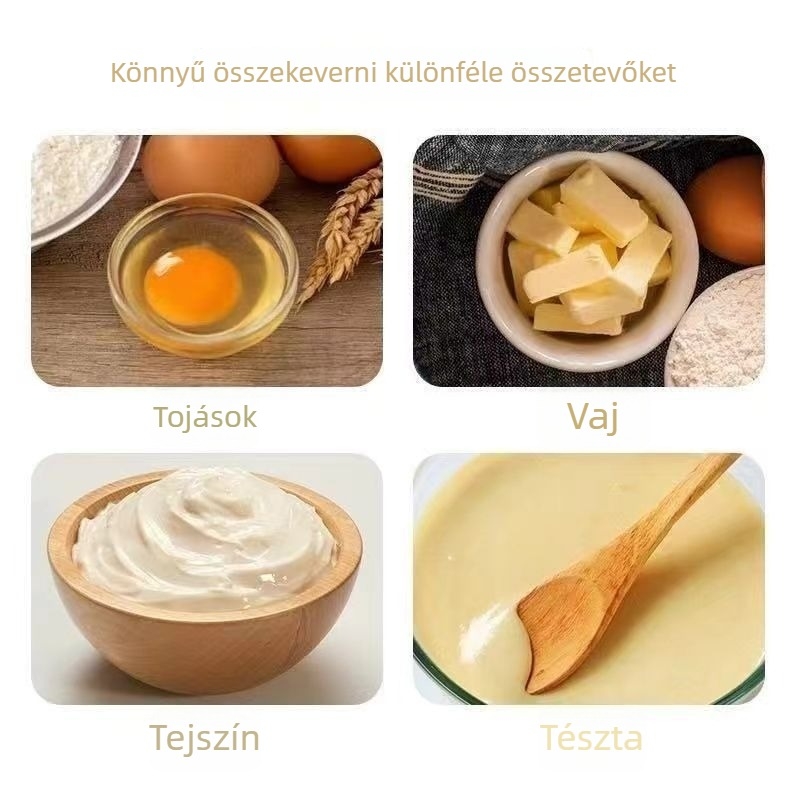 Kézi tojásfelverő készülék háztartási célra, nem elektromos, rozsdamentes acélból, tojáselválasztóval