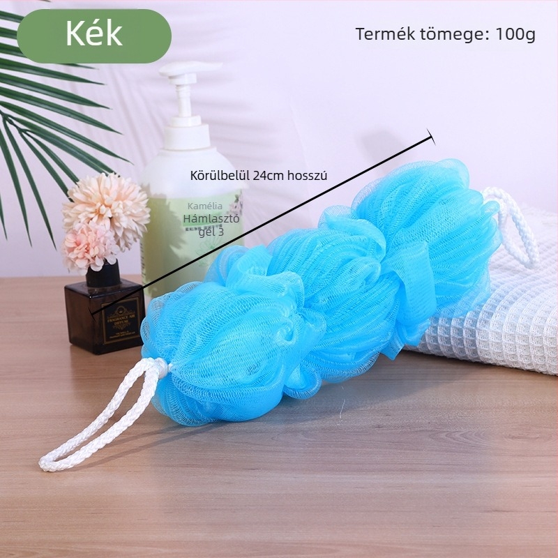 Mingyu Öt Szeletű Fürdőlabda – Prémium Testradírozó Loofah, PP Anyag, 100 db Doboz, Személyre szabható Feldolgozás