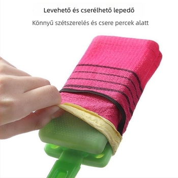 Hátmosó fürdőecset hosszú nyéllel, PP+nylon, univerzális, 200 darabos doboz